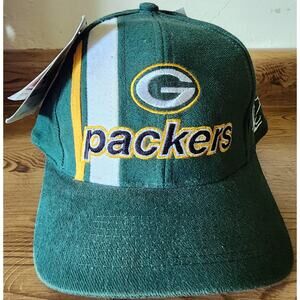 Green Bay Packers Logo Athletic Hat Cap Men's Adjustable Green NFL Pro Line NWT